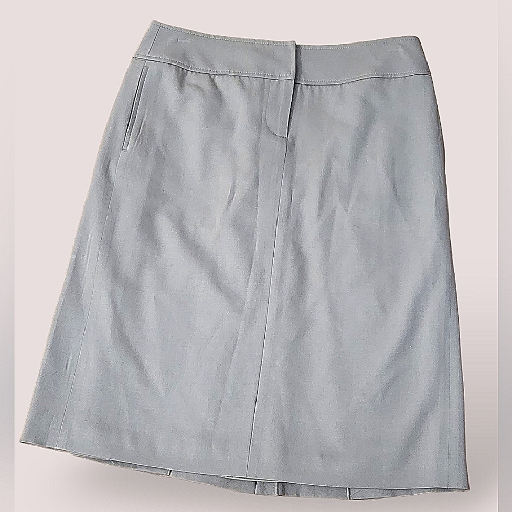 J CREW pleated grey mini skirt petite 4